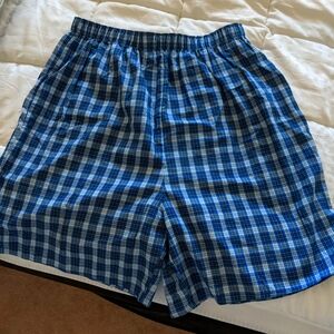 British Home Stores boxer/pj shorts in Navy Blue, NWOT, 32-34 waist, cotton